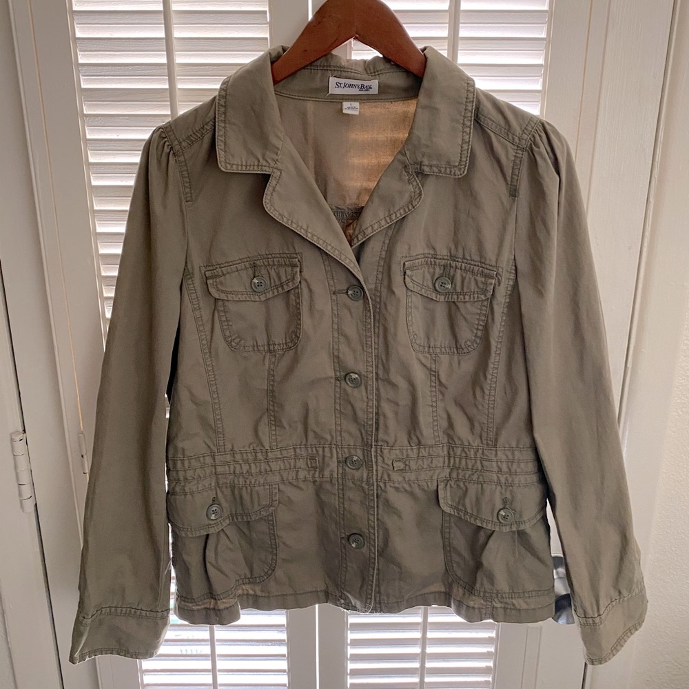 Green Utility Jacket, St, Johns Bay. (womens)